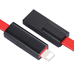 Wewoo Câble de synchronisation et de réparation réparable de 1,5 m USB à 8 broches, pour iPhone XR / iPhone XS MAX / iPhone X et XS / iPhone 8 et 8 Plus / iPhone 7 et 7 Plus / iPhone 6 et 6s et 6 Plus et 6s Plus / iPad (Noir rouge)