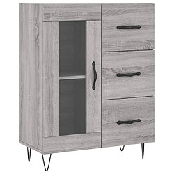 Maison Chic Buffet,Meuble de Rangement,commode pour salon,Cuisine sonoma gris 69,5x34x90 cm bois d'ingénierie -MN31795