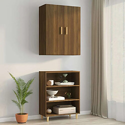 Avis Maison Chic Armoire murale suspendue,Meuble de Rangement pour salon,cuisine Chêne marron 69,5x34x90 cm -MN24934