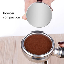 Avis Wewoo Presse à poudre à fond plat en acier inoxydable CoffeeTamper de 58mm avec de café bleu