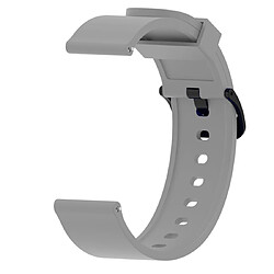 Wewoo Bracelet pour montre connectée Dragonne Sport en silicone brillant Huami Amazfit Bip Lite version 20 mm Gris