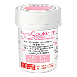 Colorant alimentaire (artificiel) Rose clair - Scrapcooking 