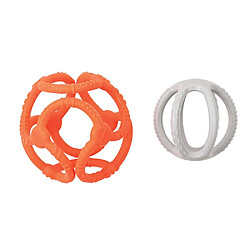 Set de 2 balles en Silicone fluo - Nattou