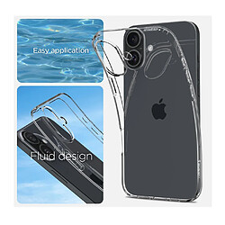 Avis Htdmobiles Coque pour Apple iPhone 16 Plus - housse etui silicone gel fine + film ecran - TRANSPARENT TPU