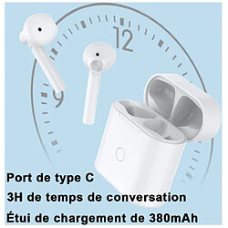 Chrono Bluetooth Ecouteurs 5.1 Stéréo, Appariement Automatique, Contrôle Tactile, Stéréo Hi-FI Casque Ecouteur Bluetooth avec Câble de Charge USB de Type C(noir) pas cher