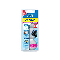 API Dose filtration Crystal T3 (x3) - Pour aquarium