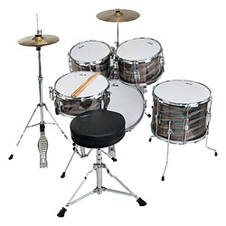 XDrum Session Junior Pro Set de batterie Laser Silver (4-9 ans)