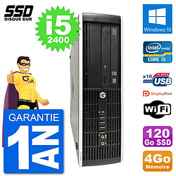 PC HP Compaq Pro 6300 SFF Intel i5-2400 RAM 4Go SSD 120Go Windows 10 Wifi - Occasion