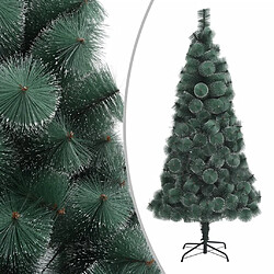 vidaXL Sapin de Noël artificiel avec support Vert 150 cm PET 