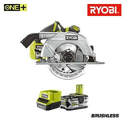 Pack RYOBI Scie circulaire Brushless 18V OnePlus 60mm R18CS7-0 - 1 batterie 5.0Ah - 1 chargeur rapide 2.0Ah RC18120-150