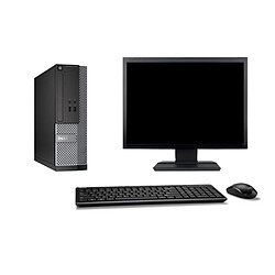 PC Dell 3020 SFF Ecran 19" G3220 RAM 16Go Disque 250Go Windows 10 Wifi - Occasion