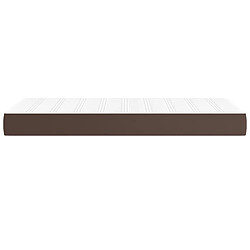 Avis vidaXL Matelas de lit à ressorts ensachés Marron 90x200x20 cm