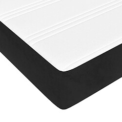 Acheter vidaXL Matelas de lit à ressorts ensachés Noir 160x200x20 cm Velours