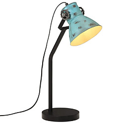 vidaXL Lampe de bureau 25 W bleu délavé 17x17x60 cm E27 