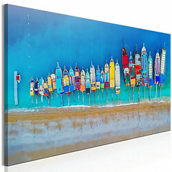 Paris Prix Tableau Imprimé Colourful Boats Narrow 45 x 135 cm 