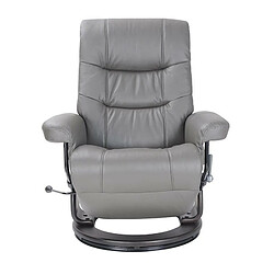 MY NEW DESIGN MAX - Fauteuil de Relaxation Manuel Design en Cuir Anthracite pas cher