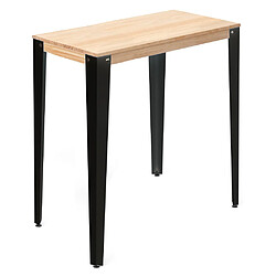 Ds Meubles Table Mange debout Lunds 39x70 NG-NA Table Mange debout Lunds 39x70x110cm Noir-Naturel. Box Furniture