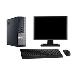 PC Dell 9020 SFF Ecran 22" Intel i7-4770 RAM 16Go SSD 960Go Windows 10 Wifi · Occasion 