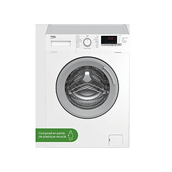 Lave-linge hublot 7 kg 1400 tours/min - WTE7712BS1W - BEKO