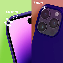 Coque pour iPhone 14 Pro Max Semi-rigide Fine Légère Intérieur Doux Moxie violet pas cher