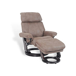 MY NEW DESIGN MINORQUE - Fauteuil de Relaxation Manuel - Cuir et Microstar 