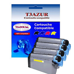 T3Azur 4 Toners Laser compatible OKI C612 