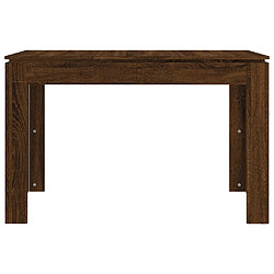 Avis vidaXL Table à dîner Chêne marron 120x60x76 cm bois d'ingénierie