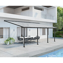 Pergola 21.8m² gris anthracite - 704353 - PALRAM 