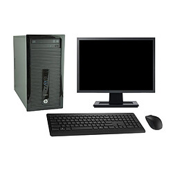 PC Tour HP 400 G1 Ecran 19" Intel Core i5-4570 RAM 16Go SSD 2To Windows 10 Wifi - Occasion