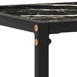 Maison Chic Table console | Meuble d'entrée | Table d'appoint Noir 100x35x75 cm Verre trempé -GKD22762 pas cher