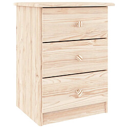 Maison Chic Table de chevet,Table de nuit,Table d'appoint pour salon ALTA 41x35x55 cm bois de pin massif -MN46451