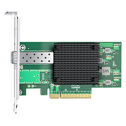 HCX Carte Réseau 10Gbps SFP+ pour PC/Workstation/Serveur, Puce 82599EN (X520-DA1)