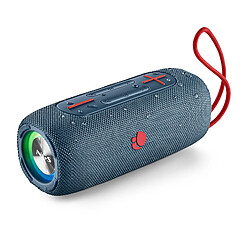 NGS ROLLER NITRO 3 BLUE: Enceinte compatible Bluetooth 5.0 avec LEDS résistante aux éclaboussures (IPX5). 30W. BT/USB/TF/AUX IN-TWS. Couleur Bleu