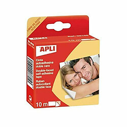 APLI Ruban double face 12 mm x 10 m