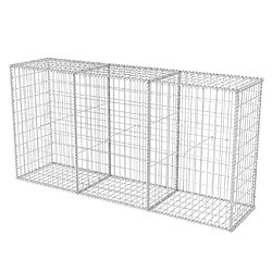 vidaXL Panier de gabion Acier galvanisé 200x50x100 cm