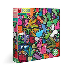 eeBoo Piece and Love cats at Work Puzzle carrA de 1000 piAces pour adulte 