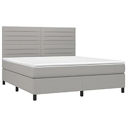 Avis Sommier à lattes,Cadre à lattes de lit et matelas et LED pour Adulte Gris clair 180x200 cm -MN75227