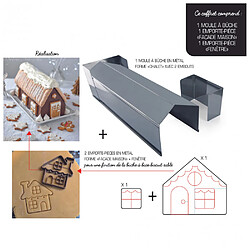 Ac-Deco Coffret atelier bûche Village de Noel.