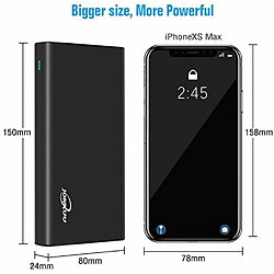 Avis YOBON Noir Chargeur Rapide, 26800mAh Batterie Externe, Chargeur portable avec 2 Ports Sorties, Grand Capacité Batterie pour Les Smartphone