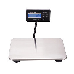 Universal Balance électronique portable Balance postale numérique Balance de plancher à cristaux liquides Plate-forme en acier inoxydable 300 kg(Argent)