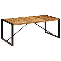 vidaXL Table à manger 200x100x75 cm Bois de manguier massif