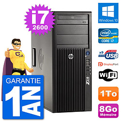 PC Tour HP Z210 Intel Core i7-2600 RAM 8Go Disque Dur 1To Windows 10 Wifi - Occasion