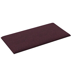 Avis vidaXL Panneaux muraux 12 pcs Violet 30x15 cm Tissu 0,54 m²