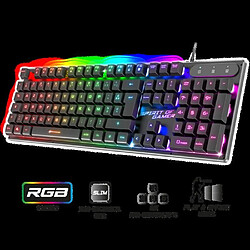 Spirit of Gamer Clavier PC RGB Pack GAMER 2 en 1 SPIRIT PRO-MK1 PC + SOURIS RGB + tapis + CLAVIER RGB GAMING semi-mécanique