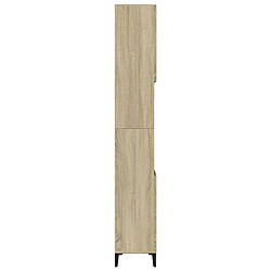 Avis vidaXL Armoire salle de bain chêne sonoma 30x30x190 cm