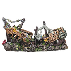 Nobby Navire de Guerre Décoration pour Aquarium 57 x 26 x 29 cm Taille XXL 