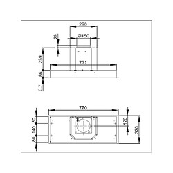 Roblin Groupe filtrant 6208179 Inspiration Groupe de meuble 77 cm Inox