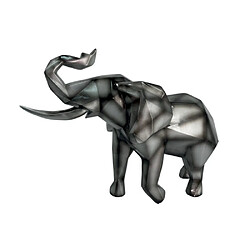 Magneticland Sculpture ELEPHANT gris Collection INITIAL 