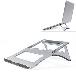 Wewoo Support d'ordinateur portable de fixation pour ordinateur portablesupport de bureau en alliage d'aluminiumsupport à deux niveauxtaille 21x26cm Argent 