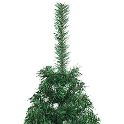 Acheter vidaXL Sapin de Noël artificiel moitié avec support vert 150 cm PVC